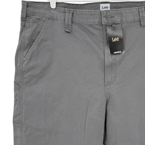 Lee Workwear Men's Painters Grey Pocket Tool Heavy Duty Carpenter Shorts 46 NWT - Picture 3 of 11